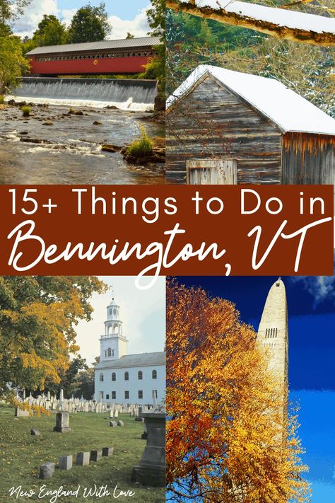 Southern Vermont Things To Do, Fall Foliage Trips, Vermont Travel, Southern Vermont, Fall Foliage Road Trips, Bennington Vermont, Vermont Vacation, Vermont Fall, New England Road Trip