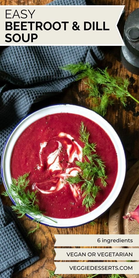 Roasted Beet Soup, Beet Soup Recipes, Borscht Recipe, Borscht Soup, Beetroot Soup, Dairy Free Soup, Vegetarian Recipes Lunch, Beet Soup, Vegetarian Soup Recipes