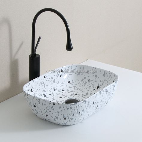 Modern Bathroom Terrazzo Color Luxury Crocodile Pattern Design Wash Basin Ceramic Art Sink - Buy Rectangular Terrazzo Wash Basin Bathroom Sinks,Ceramic Terrazzo Sink Rectangular Washbasin Bowls Countertop Vanity Washing Vessel Lavatory Bathroom,Retangular Ceramic Color Terrazzo Basin Price Bathroom Luxury Design Color Hand Painted Porcelain Basin Product on Alibaba.com Terrazzo Sink Bathroom, Bathroom Terrazzo, Terrazzo Sink, Bathroom Luxury Design, Vanity Wash Basin, Bathroom Vanity Double Sink, Modern Pedestal Sink, Cloakroom Basin, Washbasin Design