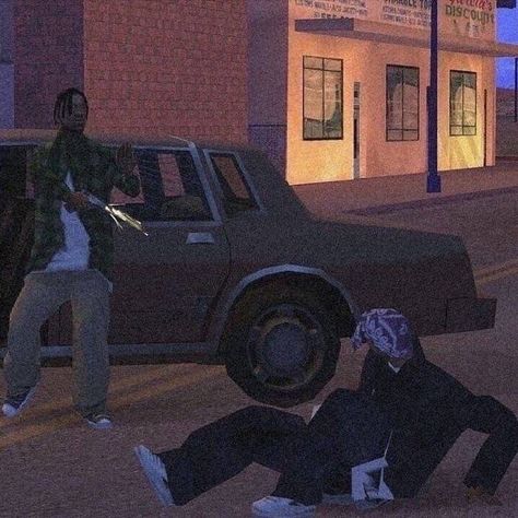 Gta San Andreas Aesthetic, Game Pfp, Grand Theft Auto Artwork, San Andreas Gta, Gta Funny, Carl Johnson, Gta Sa, Rap Aesthetic, Black Anime Characters