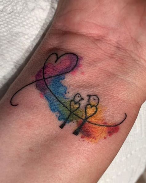 Cool Mom Tattoos, Mom And Baby Bird Tattoo, Tattoo For 3 Kids, 3 Kids Tattoo Ideas Mom, Meaningful Mom Tattoos, Meaningful Mom And Daughter Tattoos, Kid Tattoos For Moms, Daughter Tattoos For Mom, Friend Tats