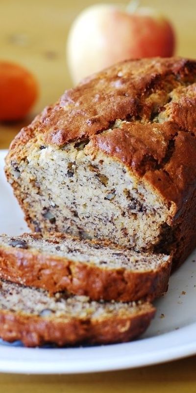 Banana Bread With Walnuts, Mini Breads, Recipe Desert, Edible Ideas, Banana Walnut Bread, Walnut Recipes, Walnut Bread, Moist Banana Bread, Banana Walnut