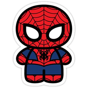 Spider Man Stickers, Superman Stickers, Cute Spiderman, Marvel Sticker, Chibi Spiderman, Spider Man Cartoon, Spiderman Stickers, Superhero Pictures, Chibi Marvel