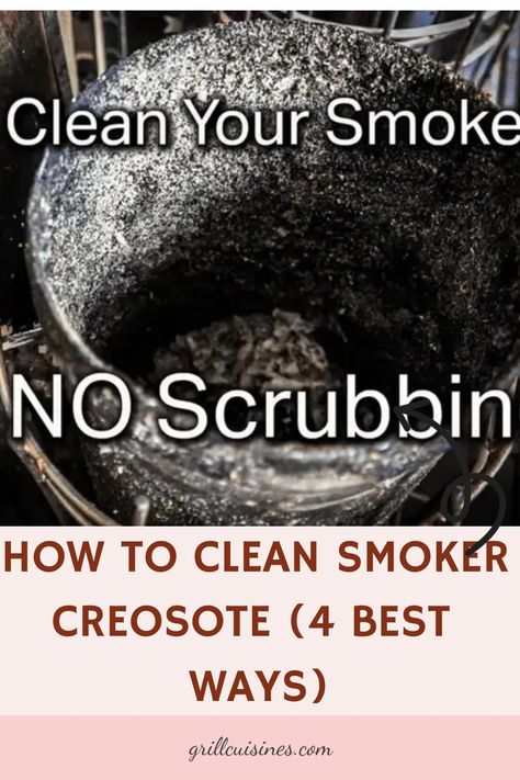 Say Goodbye to Smoker Creosote with These Tips https://grillcuisines.com/how-to-clean-creosote-from-smoker Clean Drip Pans, Masterbuilt Smoker, Smoker Pellets, Smoker Plans, Pellet Grills Smokers, Pellet Smoker, Smoker Grill, Pellet Smokers, Best Cleaner