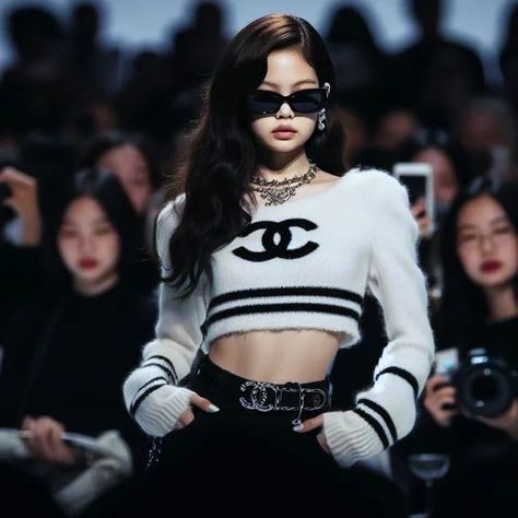 @chanelofficial @jennierubyjane Jennie Kim Chanel Outfit, Jennie Chanel Outfit, Jennie Kim Chanel, Chanel Jennie, Jennie Chanel, Chanel Outfit, Fashion Drawing Dresses, Jennie Ruby Jane, Ruby Jane