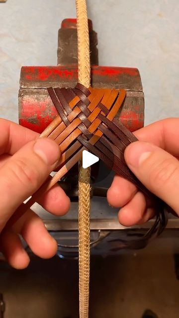 Braiding Leather Cord, Scrap Leather Projects, Leather Wrap Bracelet Tutorial, Recycled Quilts, Rawhide Braiding, 2024 Creative, Leather Braiding, Wrap Bracelet Tutorial, Leather Working Patterns