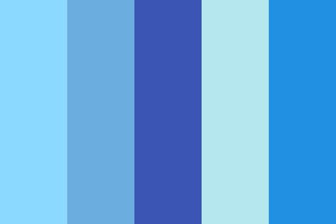 Lapis Lazuli SU color palette created by blackbird_oswin that consists #8cd9ff,#6caddf,#3a55b4,#b5e7ee,#2190e3 colors. Steven Universe Color Palette, Lapis Lazuli Color Palette, Lapis Lazuli Aesthetic, Universe Color Palette, Lapis Lazuli Steven Universe Background, Colorful Lapis Lazuli Beaded Jewelry, Lapis Lazuli Screenshots, Color Palets, Lapis Lazuli Steven Universe