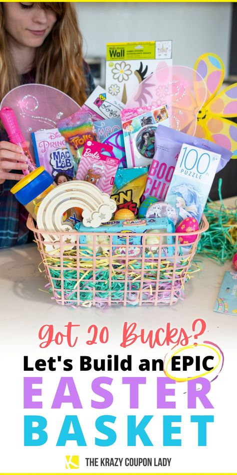 Cheap Easter Baskets, Dollar Tree Easter Basket, Diy Easter Basket, Easter Basket Toys, Easter Baskets To Make, Creative Easter Baskets, Easter Basket Ideas, Kids Easter Basket, Easy Easter Crafts