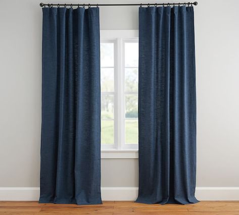 Curtains Kids Bedroom, Tweed Curtains, Belgian Linen Curtains, Charcoal Curtains, Navy Curtains, Navy Living Rooms, Grey Blackout Curtains, Ivory Curtains, Linen Blackout Curtains