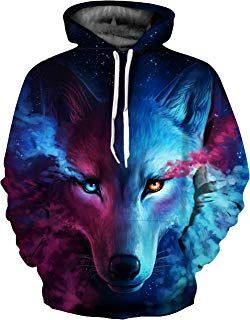 Wolf Hoodie, Hood Hat, Light Exercise, Hoodie For Women, In Your Face, Cooler Look, Self Design, Fade Color, Cold Winter