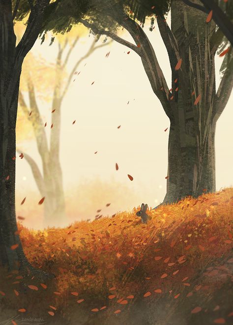 (4) Ella 🍉 (@cherriielle) / Твиттер 귀여운 음식 그림, 동화 삽화, Art Of Animation, Autumn Illustration, Landscape Illustration, Autumn Art, Fantasy Landscape, In The Fall, Art Plastique