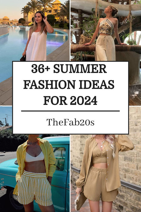 Looking for stunning summer fashion ideas? These trendy summer fashion 2024 ideas are TOO good.. We've collected some of the best summer styles here Europe Travel Outfits Summer, Summer Fashion Ideas, Outfits For Short Women, Outfit Ideas For Summer, Summer Dress Trends, Hot Summer Outfits, Fall Trends Outfits, Summer Trends Outfits, Summer Shorts Outfits