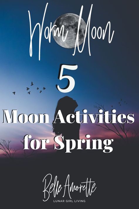 Worm Moon Ritual, Everyday Spells, Worm Moon, Moon 2023, Moon Activities, Moon Yoga, Lunar Witch, Wicca For Beginners, Snow Moon