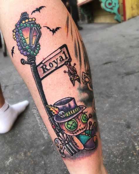 https://www.instagram.com/madameltattoo/?hl=en Creole Tattoos Ideas, Small New Orleans Tattoo, New Orleans Tattoo Sleeve, New Orleans Tattoos, Mardi Gras Tattoo Ideas, New Orleans Tattoo Ideas Small Voodoo, Voodoo Flash Tattoo, Voodoo Tattoo Ideas, Louisiana Tattoos