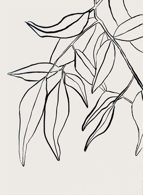 Sumi leaves botanical drawing via besotted / flower prints and floral inspired graphic design Leaves Drawing, Contour Line Drawing, Botanical Line Drawing, Botanical Drawing, Leaves Illustration, Contour Line, Beautiful Illustration, Plant Drawing, Arte Inspo