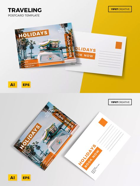 Postcard Mailer Design, Promotional Postcard Design, Postcard Design Marketing, Modern Postcard Design, Postcard Design Ideas, Postcard Idea, Postcard Marketing, Postcard Mailer, Postcard Layout