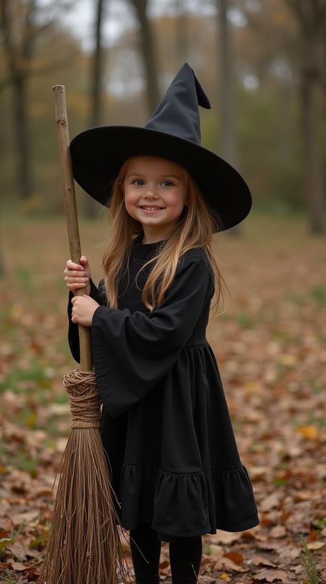 Photo of a child on Halloween Halloween Magic, Witch Costume, Halloween Stuff, To Cast, Precious Moments, Spreads, The Cutest, Witch, It Cast