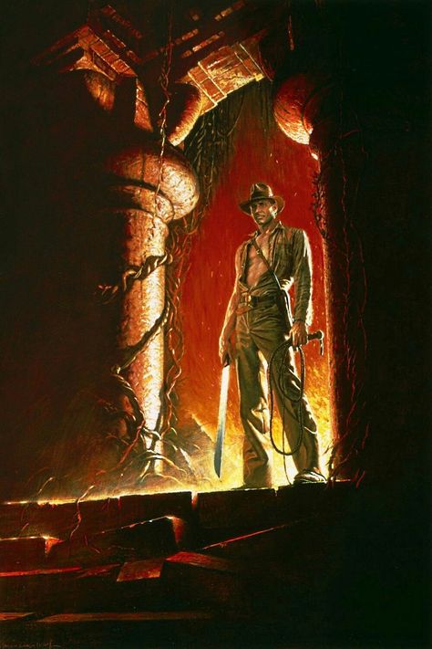 Indiana Jones and the Temple of Doom movie poster All textless movie Posters No words No text #movieposters #movietwit #MovieBuff #horror #artwork #action #adventure #drama #scififantasy #textless Doom Movie, Temple Of Doom, Film Vintage, Best Movie Posters, I Love Cinema, Classic Movie Posters, Movie Poster Art, Harrison Ford, Movie Buff