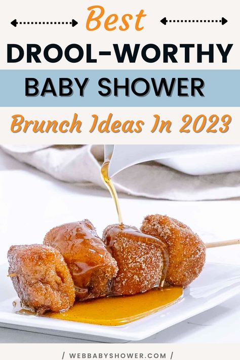 Cute Brunch Ideas Decor, Breakfast Shower Ideas, Brunch Food For Party, Brunch Ideas For Baby Shower Girl, Baby Shower Luncheon Ideas, Brunch Foods For A Crowd, Baby Boy Shower Brunch Food Ideas, Baby Shower Brunch Menu Ideas Easy, Food For Baby Shower Luncheon