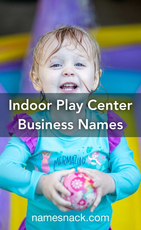 Attractive and fun name suggestions for your indoor play center start-up. Indoor Playground Business Design, Soft Play Business Ideas, Soft Play Business Names, Indoor Playground Name Ideas, Indoor Play Cafe, Indoor Playground Business, Kids Play Store, Kids Play Area Indoor, Kids Play Corner