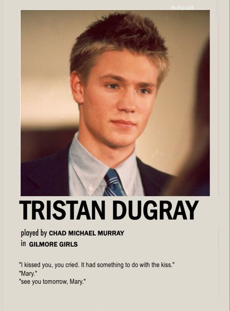 MINIMALISTIC GILMORE GIRLS POSTER Gilmore Girls Poster, Chad Micheals, Gilmore Girls Characters, Gilmore Guys, Gilmore Girls Outfits, Team Logan, Gilmore Girl, Chad Michael Murray, Movie Poster Wall