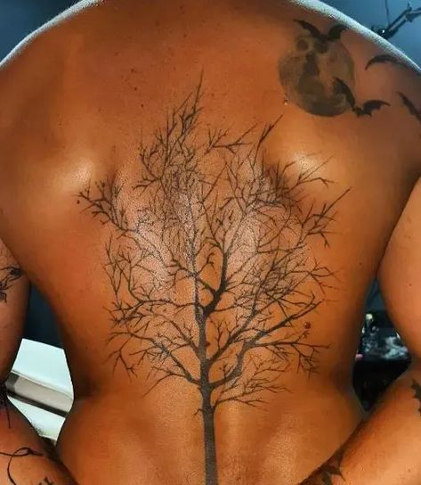 Tap into your untamed side with our collection of over 105 back tattoo ideas designed exclusively for men. From bold and powerful symbols to intricate designs, express your unique personality through art. #backtattoo #menstattoo #inkedmen Back Men Tattoo, Back Tattoo Men Ideas, Male Back Tattoos, Side Tattoos For Men, Back Tattoo Ideas For Men, Back Tattoo Ideas, Powerful Symbols, Tattoo Ideas For Men, Back Tattoos For Guys