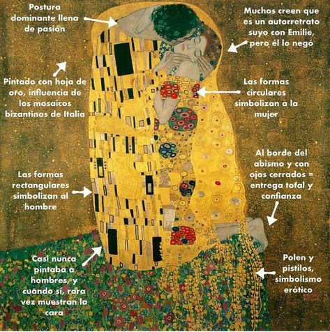 The Kiss Painting Gustav Klimt, Klimt Tattoo, The Kiss Gustav Klimt, Art Analysis, Gustav Klimt Art, Klimt Paintings, Klimt Art, Famous Artwork, Arte Inspo