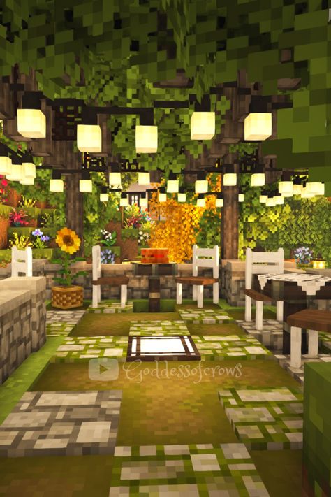 Minecraft Ideas Fairycore, Minecraft Fairy World Ideas, Fairy Grunge Minecraft, Grunge Minecraft House, Minecraft Ravine Base, Grunge Minecraft, Fairy Village Minecraft, Minecraft Fairy Village, Fairycore Minecraft