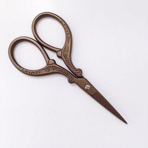 Vintage Style European Inspired Embroidery Scissors - Stainless Steel - 3.75 Inches - Classic Style Self Embroidery, Vintage Scissors, Embroidery Scissors, Christmas Stocking Stuffers, Sewing Kit, Wood Rings, Eco Friendly Fabric, Organic Fabrics, Sustainable Fabrics