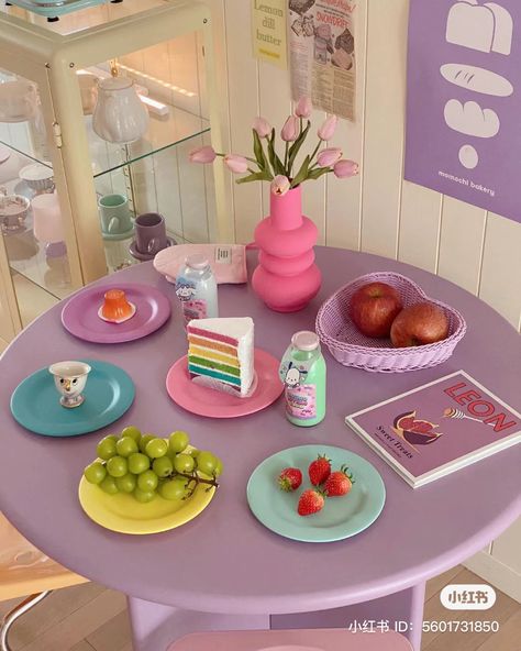 Pastel Dutch Aesthetic, Dopamine Interior, Danish Pastel Interior Design, Pastel Bakery, Pastel Apartment, Pastel Interior Design, Pastel Danish, Danish Pastel Decor, Pastel Bedroom