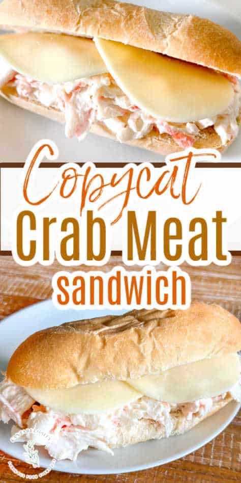 This crab meat sandwich tastes just like the Subway Seafood Sensation sandwich and it's so easy to make! Crab Sandwich Recipe Simple, Seafood Sandwiches Crab Meat, Subway Seafood Sandwich, Seafood Sensation Subway Restaurant Copycat Recipes, Crabmeat Sandwich Recipes, Copycat Subway Seafood Sensation, Seafood Sensation Subway, Crab Meat Sandwich Recipes, Immation Crab Meat Recipe Healthy