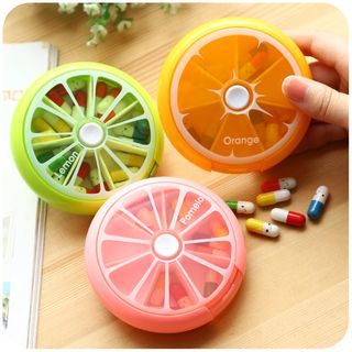 Buy Momoi Fruit Shaped Pill Case at YesStyle.com! Quality products at remarkable prices. FREE Worldwide Shipping available! Medicine Dispenser, Pill Box Organizer, Weekly Pill Organizer, Pill Dispenser, Pill Holder, Medicine Organization, Pill Container, Medicine Storage, Fruit Box