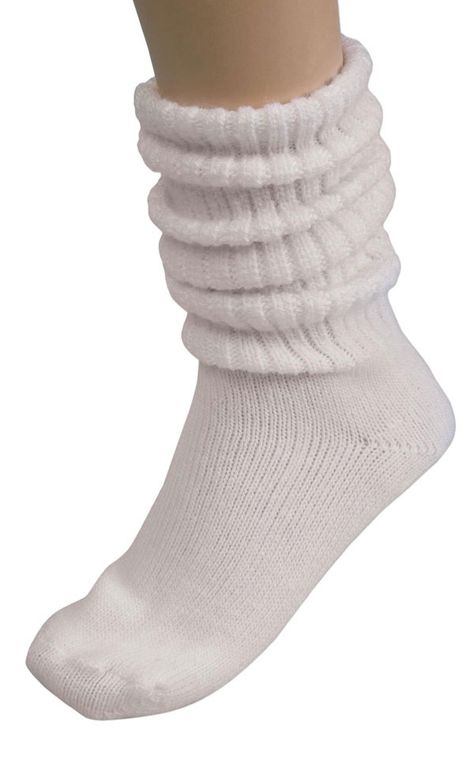 80's Slouch Socks in White - Eighties Costume Accessories Eighties Costume, 80s Socks, Scrunch Socks, Slouch Socks, Childhood Days, White Socks, Happy Memories, Sweet Memories, Great Memories