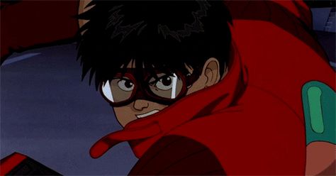 Mercenary Garage: Slide  #Akira #KanedaBike #Mercenary #MercenaryGarage Akira Motorcycle Scene, Akira Slide Reference, Akira Bike Slide, Akira Slide, Akira Gif, Akira Jacket, Akira Bike, Akira 1988, Akira Kaneda