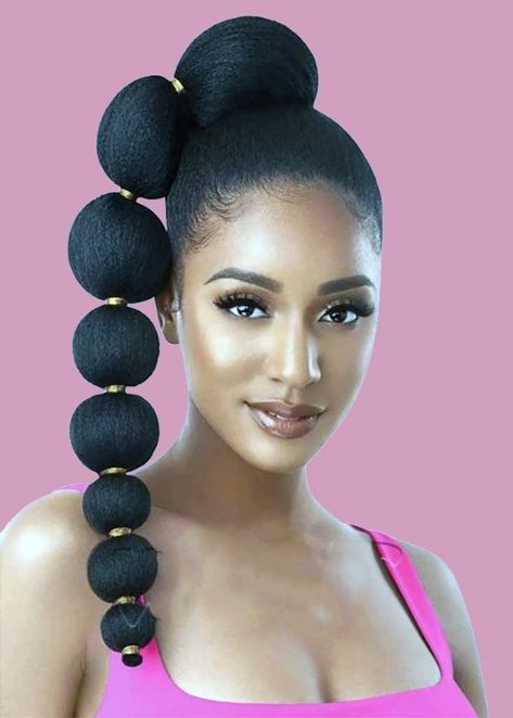 Gel Bolla, Gel Bolla Hairstyles, Semi Formal Hairstyles, Super Cute Hairstyles, Bubble Braid, Braid Ponytail, Bubble Ponytail, Bubble Braids, Braided Hairstyle