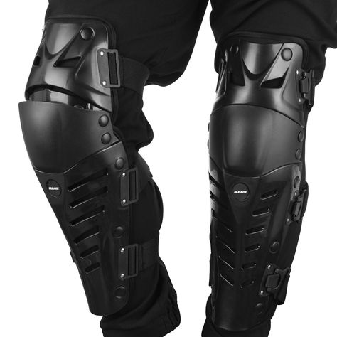 GuTe Knee Pads, Black Adjustable Long Leg Sleeve Gear Crashproof Antislip Protective Shin Guards for Motorcycle Mountain Biking-1 Pair, #Ad #Leg, #AFFILIATE, #Long, #Gear, #Sleeve Special Forces Gear, Communication Styles, Leg Sleeve, Shin Guards, Tactical Clothing, Work Gear, Leg Sleeves, Body Armor, Armor Concept