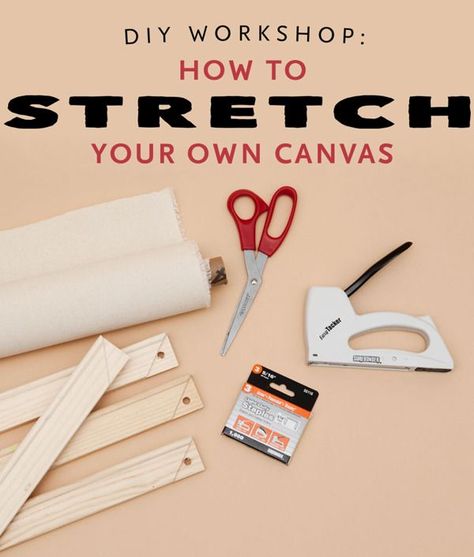 Diy Art Projects Canvas, Canvas Art Diy, Diy Canvas Frame, Framing Canvas Art, Trendy Diy, Diy Workshop, Diy Art Projects, Blank Space, Diy Tutorials