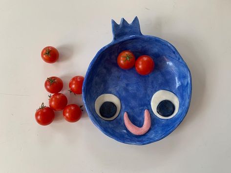 Blueberry Ceramics, Clay Blueberry, Pottery Plate, Chicago Artists, Clay Bowl, Ceramic Ideas, Clay Sculpture, Dry Clay, Coraline