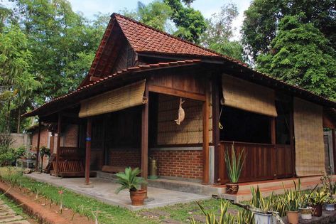 Traditional House of Banyuwangi Indonesian House, Adat Jawa, Traditional Houses, Vernacular Architecture, Unique Architecture, Tropical Houses, Eco House, Traditional Architecture, Sustainable Architecture