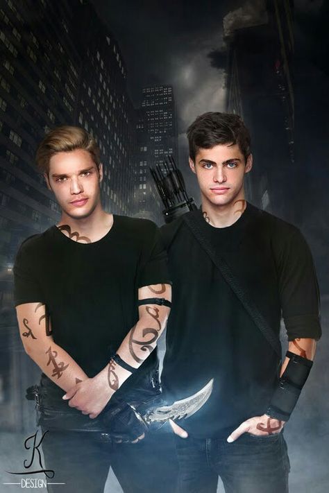 Jace and Alec Shadow Hunters Tv Show, Alec And Jace, Shadowhunters Cast, Shadowhunters Tv Show, K Design, Dominic Sherwood, Jace Wayland, Matthew Daddario, Alec Lightwood