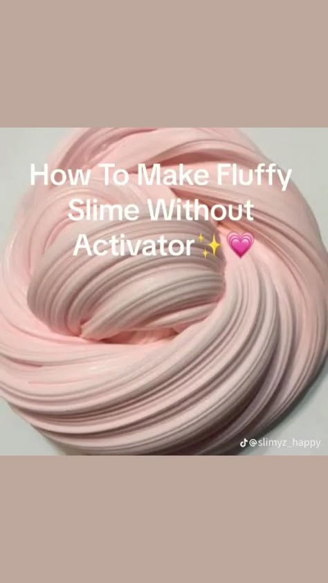 Slime Without Activator, Fluffy Slime No Glue, Fluffy Slime Without Glue, Newspaper Art And Craft, Ultimate Slime, Ways To Make Slime, Playdough Slime, Slime Easy, Cool Slime