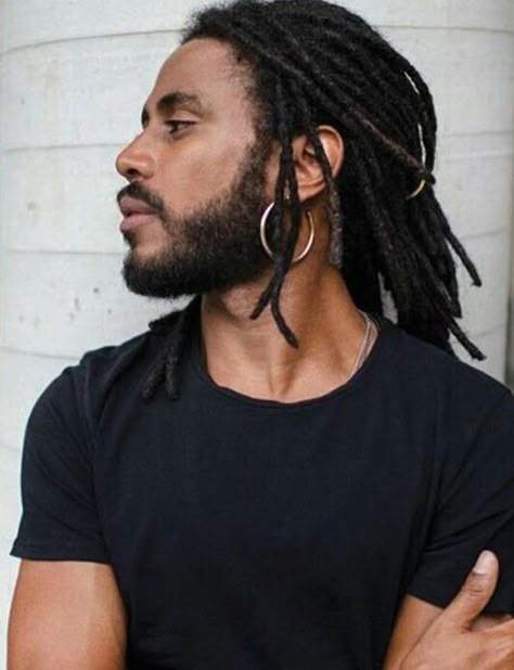 Medium Length Dreadlock Styles Men, Black Man Dreads Hairstyles, Mens Dreadlocks, Black Man Hair, Man Dreadlocks, Man With Dreadlocks, Rasta Dreadlocks, Mens Dreadlock Styles, Dreadlocks Men