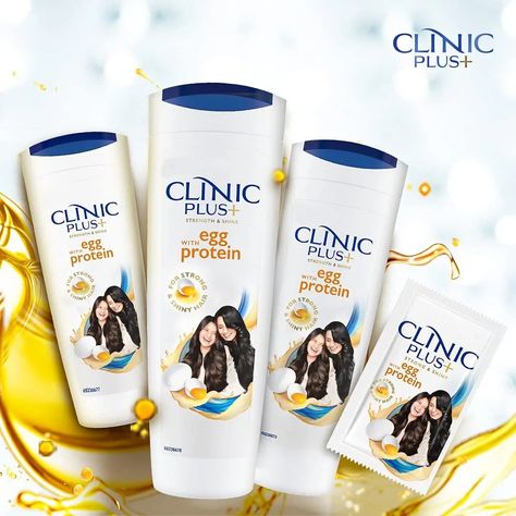 New Clinic Plus Strength & Shine Health shampoo enriched with egg protein makes hair strong and shiny It helps nourish your hair from roots to tip & make them strong Suitable for use by the whole family Suitable for all hair types The egg protein penetrates each hair strand providing nourishment each time you wash your hair For best results wash your hair daily with Clinic Plus Strength & Shine shampoo Clinic Plus Shampoo, Dove Shampoo, Protein Shampoo, Egg Protein, Hair Clinic, Hair Strand, Strong Hair, The Egg, How To Make Hair