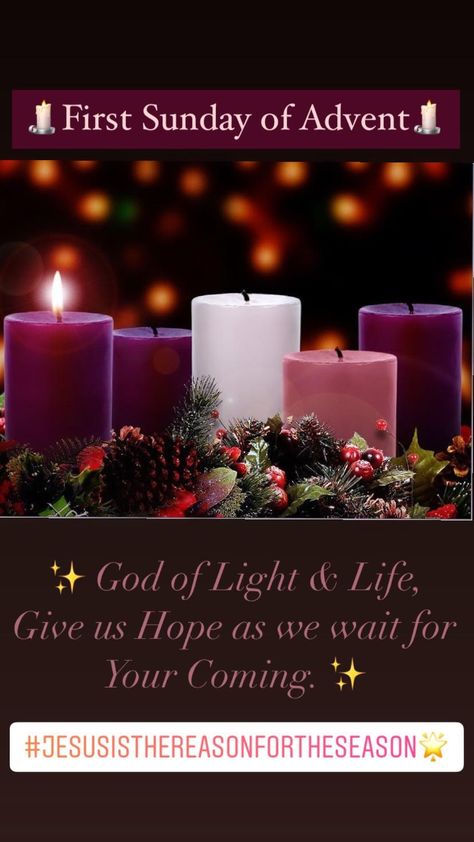 Advent Season Images, Advent Season Quotes, 1st Sunday Of Advent Catholic, First Advent Sunday, 1st Sunday Of Advent, Advent Images, Advent Catholic, Advent Church Decorations, First Advent