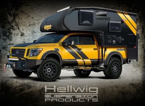 Hellwig 2016 Nissan Titan XD Nissan Titan Xd Diesel, Vehicle Drawing, Lance Campers, Kombi Motorhome, Pickup Camper, Motor Mobil, Nissan Titan Xd, Hors Route, Bug Out Vehicle