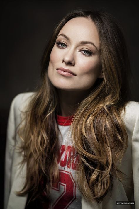 Olivia Wilde Network | Your longest running Olivia Wilde site! Olivia Wilde, Brown Hair, Long Hair, A Woman, Red, Hair