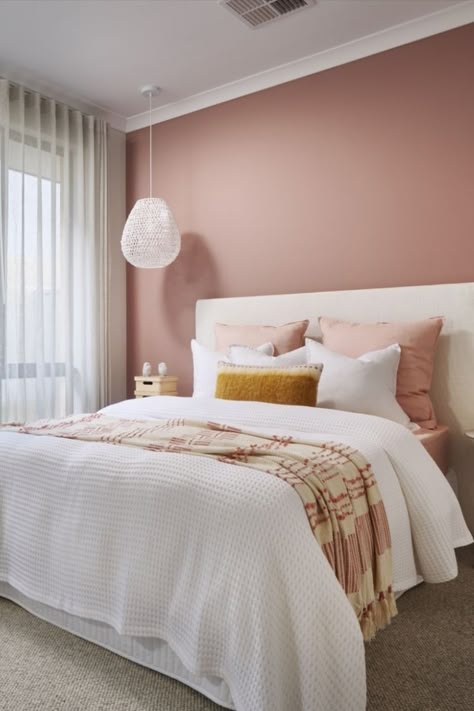 Girls Room Wall Color, Bedroom Wall Colour Combination, Pink Bedroom Walls, Girls Bedroom Colors, Room Color Combination, Wall Color Combination, Feature Wall Bedroom, Bedroom Color Combination, Room Wall Colors