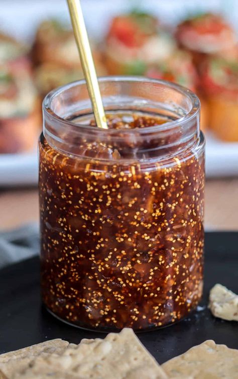 Dried Fig Jam, Fig Jam Uses, Fig Jelly, Homemade Fig Jam, Dried Fig Recipes, Fig Dessert, Dried Fig, Fig Jam Recipe, Christmas Jam