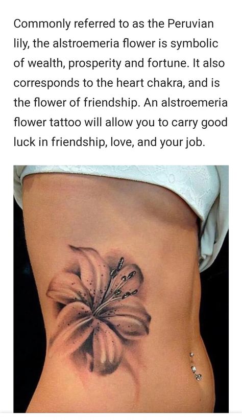 Lilly Tattoo Meaning, Lily Neck Tattoo, Peruvian Lily Tattoo, Alstroemeria Tattoo, Lilly Tattoo Design, Lilly Flower Tattoo, Baddie Tats, Lilly Tattoo, Small Face Tattoos