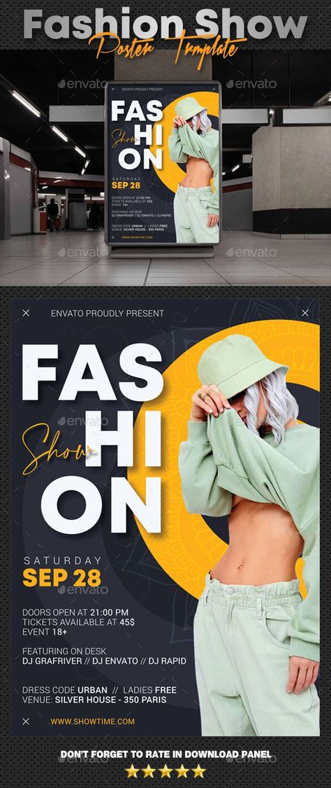 Fashion Show Party Poster V3 Fashion Show Poster Design, Show Poster Design, Fashion Show Party, Fashion Show Poster, Business Company, Party Poster, Photoshop Design, Exhibition Poster, Graphic Design Posters